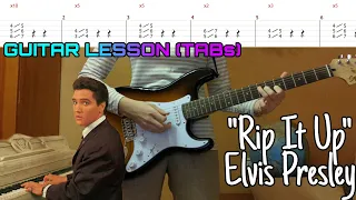 Rip It Up - Elvis Presley (Guitar cover, lesson/tutorial with TABs and chords)