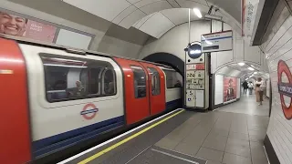 Central Line 1992 Stock departing Oxford Circus (26/8/2022)