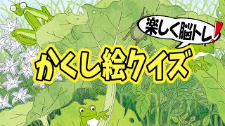 【大人向け脳トレ】かくし絵クイズでひらめき力UP‼間違い探しが好きな人、高齢者の方にもオススメ!!