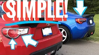 Quickly & Easily Remove BRZ/FRS Tail Lights IN 1 MIN! How To Install & Remove For GT86/BRZ/FRS