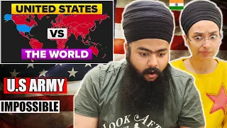 Indians Reacts to The United States (USA) vs The World - Who Would Win? Military Comparison