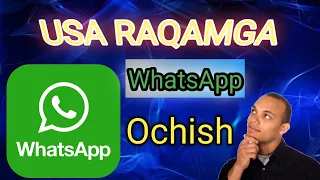 [USA]  NOMERGA Whatsapp OCHAMIZ VIDEODA O'RGATDIM KO'RING