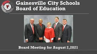 Gainesville City School System Board of Education Meeting for August 2, 2021