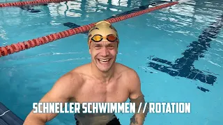 Rotation beim Kraulen // Schneller Schwimmen mit Coach Matthes