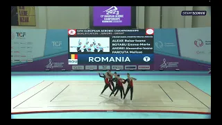Romania (ROU) - 2023 JUNIORS European Championships in Aerobic Gymnastics,  Group Qualifications