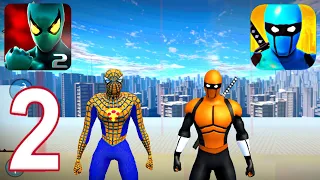 Power Spider 2, Blue Ninja - Gameplay Walkthrough Part 2 - New Skin (iOS, Android)