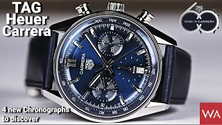 TAG Heuer Carrera Chronograph. 60-Year Story of the Icon. Four new chronographs to be discovered.