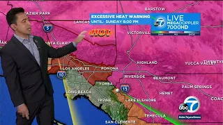 Scorching temps continue in SoCal, with excessive heat warnings and advisories in effect