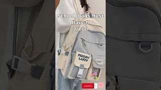 School bags must have | #shorts #aesthetic #trending #asmr