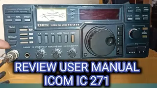 review user manual icom ic 271