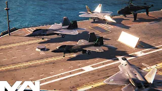 KF-21 Boramae & F-22 Raptor - Full Gameplay. Ace Combat Control - Modern Warships
