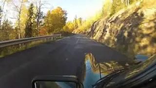 Porsche 911 SC cab on a beautyful Autumn ride in Norwegian mountains.