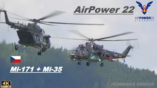 Mil Mi-35, Mi-171 ▲ Czech Air Force 🇨🇿 ▲ AirPower Zeltweg 2022