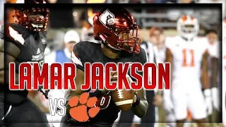 Lamar Jackson Highlights vs Clemson // 21/42 381 Total Yards, 3 TDs // 9.16.17