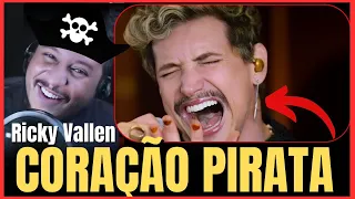 RICKY VALLEN - Coração Pirata - VOCAL COACH REACTION