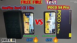 OnePlus Nord CE 2 Lite VS POCO X4 Pro Free Fire Max Test || OnePlus Nord CE 2 Lite VS POCO X4 Pro..