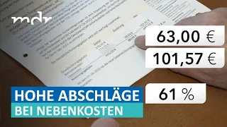 Steigende Nebenkosten - Vermieter erhöhen Vorauszahlungen | Umschau | MDR