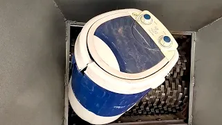 Amazing Fast Children Washing Machine Shredding & Other Items By Heavy Poweful Shredder Machine
