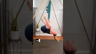 Figure 8 Loops in Aerial Yoga #aerialhammock #aerialyogaflow #aerialyoga