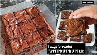 Chocolate Fudge Brownies (without butter)