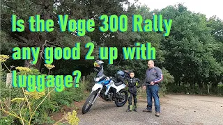Is the Voge 300 Rally any good 2 up with luggage?
