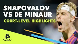 Denis Shapovalov vs Alex de Minaur Court-Level Highlights | Montreal 2022