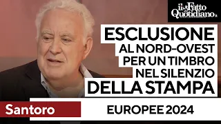 Santoro furioso per l'esclusione della sua lista al Nord Ovest: "Manca democrazia"