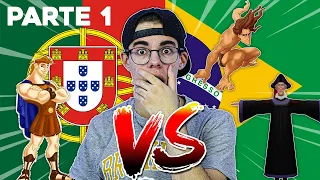 PORTUGAL vs. BRASIL - MÚSICAS DA DISNEY!!! - PARTE 4 - "(PARTE 1)"