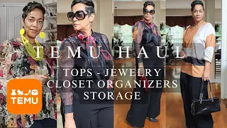 TEMU HAUL & REVIEW PT 2 | TOPS | JEWELRY |CLOSET ORGANIZERS | STORAGE #temu #temustyle #temuhaul