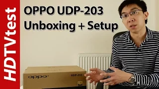 OPPO 203 4K Blu-ray Player Unboxing & Setup Menu Settings