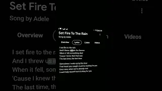 Set Fire To The Rain - Adele (Spedup) | Lyrics