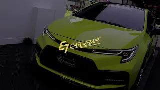 TOYOTA COROLLA Sport – RWF聖保羅黃-車體包膜&漆面保護膜&客製化設計