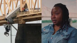 Truck driver recalls details of bridge rescue that left her dangling over Ohio River
