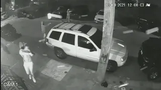 Surveillance video shows multiple gunmen opening fire on victims