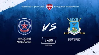 АКМ (Новомосковск) vs ХК БЕЛГОРОД (Белгород) 25 02 2020 / НМХЛ сезон 19-20