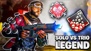 MIRAGE IS THE BEST SOLO VS TRIO LEGEND! | 24 Kills 6,400 Damage | Apex Legends Season 10