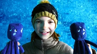Видео для девочек - Спруты в ледяной пещере - Мобы Майкрафт