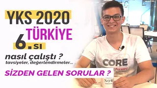 YKS TÜRKİYE 6.SI ! DERSHANE OLMADAN, EVDE ÇALIŞARAK DERECE YAPMAK (YAZ SONU NETLERİ)...