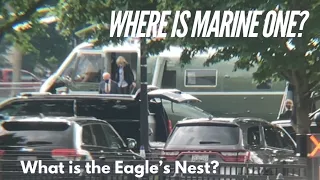 Where are Marine One and the Park Police Eagle helicopters based? Let’s watch a landing and see.