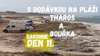 Šílená bouřka! Obytná dodávka na pláži | VAN LIFE Sardinie, den 11.