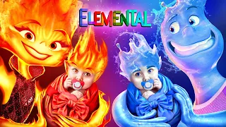 Como se Tornar os Elementais Ember e Wade! Transformação Elemental na Vida Real!