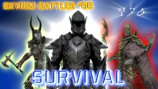 Skyrim Battles - Survival - The Ebony Warrior vs. Nordic Tomb