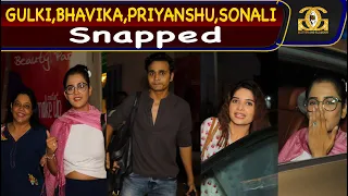 Gulki Joshi Priyanshu Singh Bhavika Sharma Sonali Naik Ajay Jadhav Snapped at Maddam Sir set Today