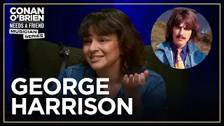 Norah Jones Played John Lennon’s Piano For George Harrison | Conan O'Brien Needs A Friend