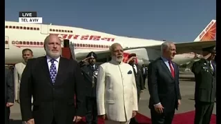 PM Modi arrives to grand welcome in Israel