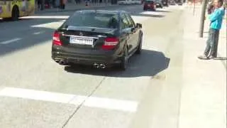 Mercedes Benz C63 AMG Sound ! Full Throttle Acceleration ! *1080p HD*