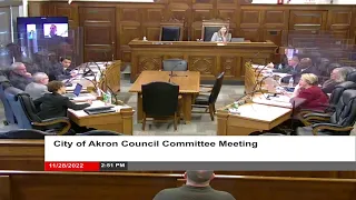 City of Akron Council Committee Meeting - 11.28.2022 (Public Service and Safety)