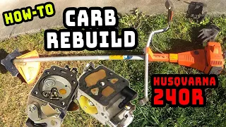 Husqvarna 240R Brushcutter Carb Rebuild (HOW-TO VIDEO)