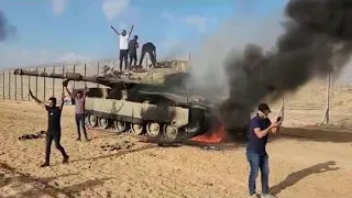 Attacco dei palestinesi nel sud di Israele: distrutto e incendiato un tank