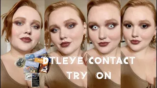 Trying DTLEye Polar Lights Contacts + Halloween Contacts! | AllyBrianne